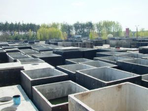 Skladovanie a výroba betónových nádrží